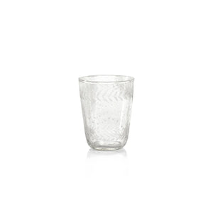 Tuscan Handmade Etched Double Old Fashioned Glass